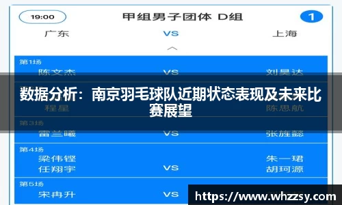 数据分析：南京羽毛球队近期状态表现及未来比赛展望