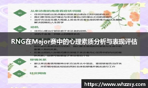 RNG在Major赛中的心理素质分析与表现评估